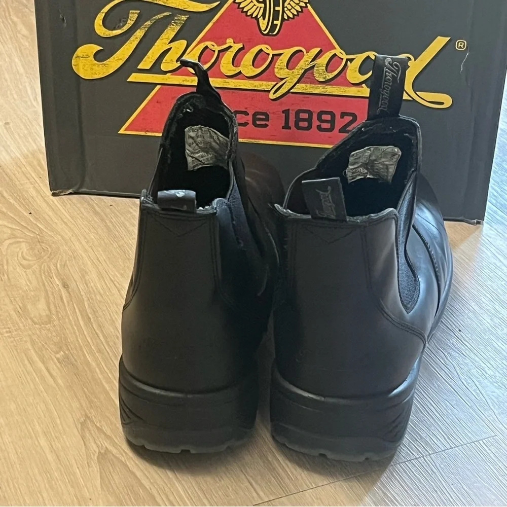 Thorogood Thoroflex Quick Release‎ Slip Resistant Black Pull On Men's Boots 13 W